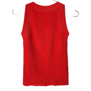 NWT Ann Taylor Ribbed Crewneck Sleeveless Sweaters Size Small (2) Brown Orange thumbnail 3