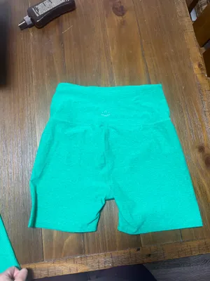 Green beyond yoga biker shirts (5 inch) thumbnail 2