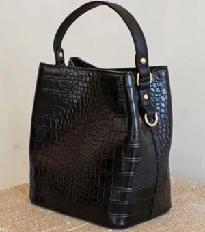 AOTA Black Vegan Leather Hobo Bag thumbnail 1