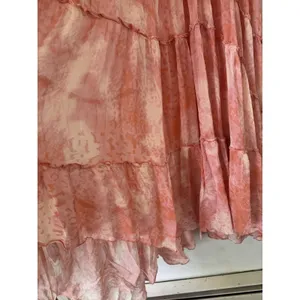 Anthropologie Asymmetric Hanky Tunic Tiered Chiffon Dress Size Small thumbnail 6