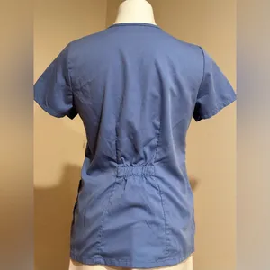 Greys & Anatomy By Barco Yale New Haven Hospital Top PCA Blue Short Sleeves Sz S thumbnail 4