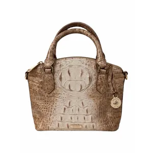 Brahmin Duxie Melbourne Leather Satchel Bag Crossbody Bag Tan thumbnail 3