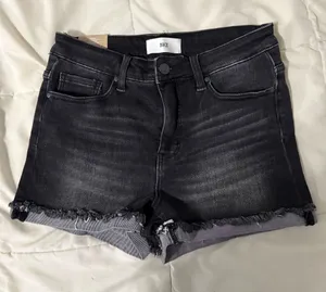 BKE Parker high rise denim shorts thumbnail 1
