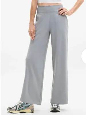 ATHLETA Venice High Rise Wide Leg Pant, Light Grey, Size 10 thumbnail 1