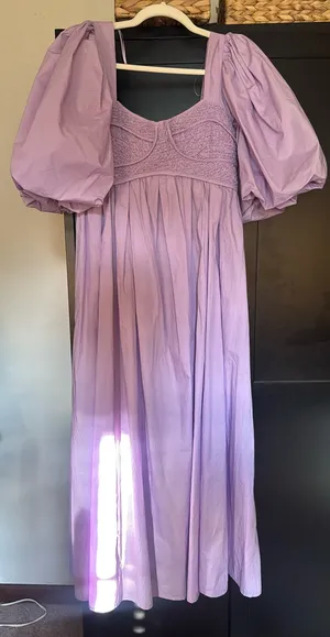 Sofie the label smocked bust puff maxi Purple Size M thumbnail 1