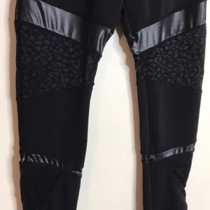 BSP‎ Ladies black athletic workout leggings size large thumbnail 4