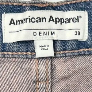 American Apparel Women Crop Wide Leg Jeans 30 Pink Tint Wash Y2K 90s‎ thumbnail 7