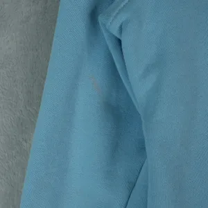 Adidas Hoodie Womens Medium Originals Trefoil Sweatshirt Retro Blue‎ White thumbnail 5