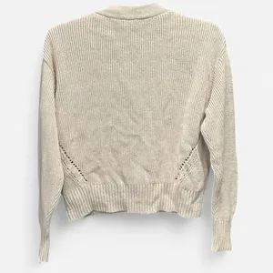 Marine Layer Robin Crop Cardigan In Oatmeal XS thumbnail 9