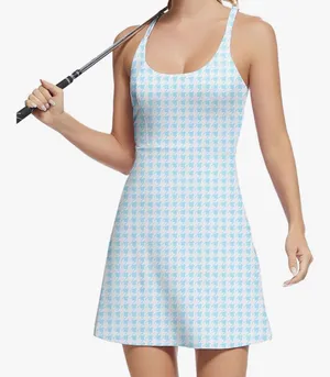 Blue Gingham Athletic Dress thumbnail 1