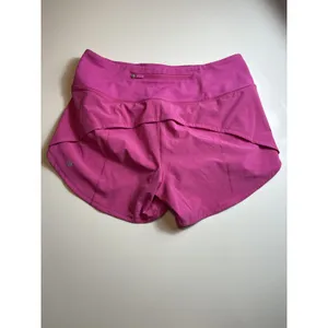 lululemon Run Speed‎ Short Pow Pink Lined Running Shorts Size 6 thumbnail 3