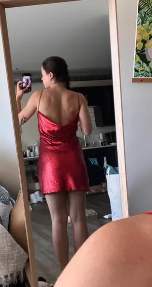 ZARA Sparkly Red Dress thumbnail 2
