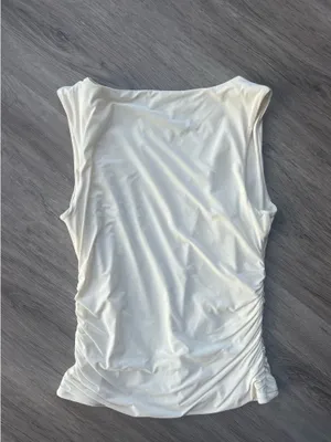Boat Neck Tank Top White thumbnail 3
