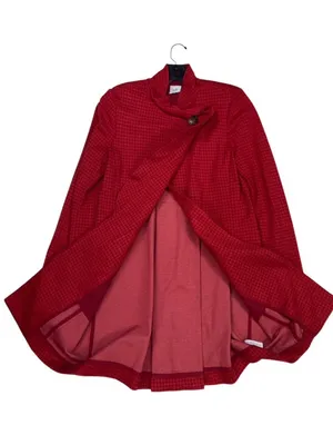 -Cabi Celebration Jacket Women’s Size XS Red Houndstooth Print Academia #3546 thumbnail 5