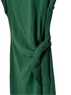 See You Monday Emerald Green Faux Wrap Dress Size XS NWT thumbnail 5