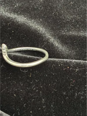 Authentic Pandora Tiara Wishbone Ring with Clear CZ (Sterling Silver Size 9 thumbnail 5