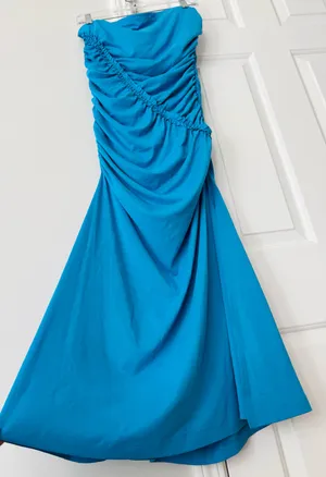 AntiSocialSocialClub Anthropologie Celandine The Gabbie Strapless Ruched Tube Dress, Size MP thumbnail 7