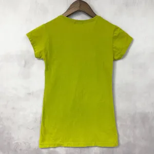 Vintage Abercrombie Baby Tee Women Small Green Stretch Indie 3D Moose Y2K‎ thumbnail 9