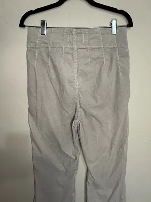 We The Free‎ People Jayde Cord High Rise Flare Cream Pants thumbnail 11
