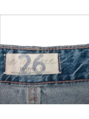 Free People Good Times Relaxed Distressed Cropped Jeans Size 26 thumbnail 5