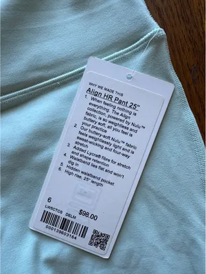 Lululemon Align High-Rise 25” Delicate Mint Size 6 NWT thumbnail 4