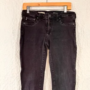 AG Adriano Goldschmied Women's Jeans Size 31 Black Denim Stretch skinny Pants thumbnail 3