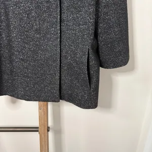Ann Taylor Black Gray Wool Blend Blazer Size 10‎ thumbnail 4