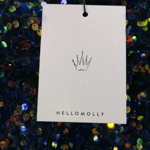 Hello Molly Sequin Mini Dress Party Cocktail‎ Navy Multi Size 8 thumbnail 6