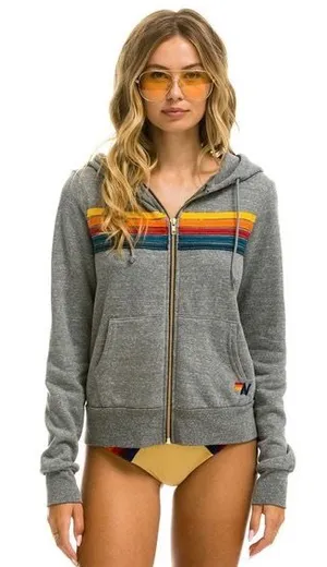 Aviator Nation Grey Zip-Up Hoodie thumbnail 1
