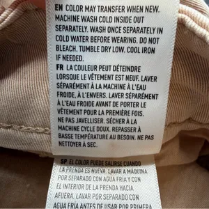 American Eagle Super High Rise Baggy Wide Leg Chino Pants Beige 6 Short thumbnail 10