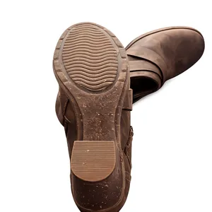 Clarks Collection Brown Leather Ankle Booties Block Heel Side Zip Women’s 8 thumbnail 9