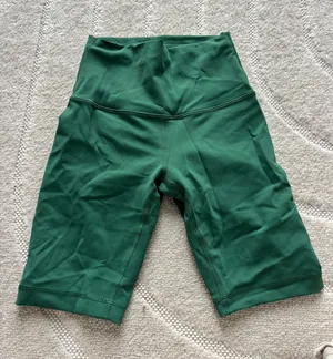 Green Lululemon Biker Shorts thumbnail 1