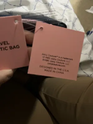 Juicy couture, Jean colored makeup bag, Rose detail thumbnail 11