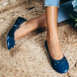 Talaria Foldable Ballet Flats Navy Branded Pouch Travel Wedding Shoes Sparkle 8 thumbnail 8