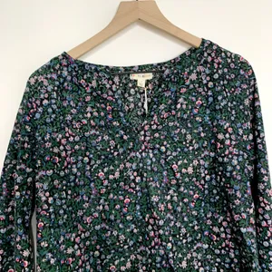 Roller Rabbit Moonflower Floral Lucy Top Midnight New Womens Size Small thumbnail 6