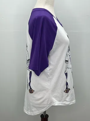 Gameday Gear 4 Her Womens K-State Wildcats Rhinestone V-Neck Raglan Shirt Small thumbnail 7