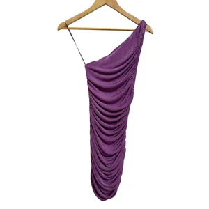 Lioness The goddess mini ruched purple one shoulder dress size 0 NEW‎ thumbnail 7