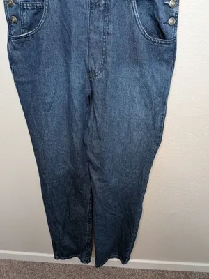 We The Free by Free People Womens Ziggy Relaxed Denim Overalls Size Large thumbnail 3