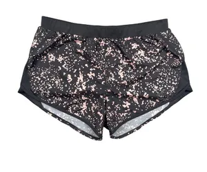 Under Armour HeatGear Dark Gray Pink Running Shorts LG thumbnail 1