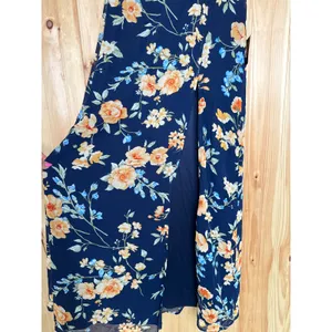 Lulus Elegant Admiration Navy Blue Floral One-Shoulder Maxi Dress Party Medium thumbnail 6