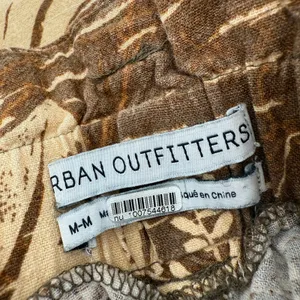 Urban Outfitters Teresa Printed Paperbag Pants Size Medium Linen Blend *No Belt* thumbnail 5