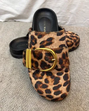 Azalea Wang Archibald Faux Calf Hair Clogs thumbnail 1