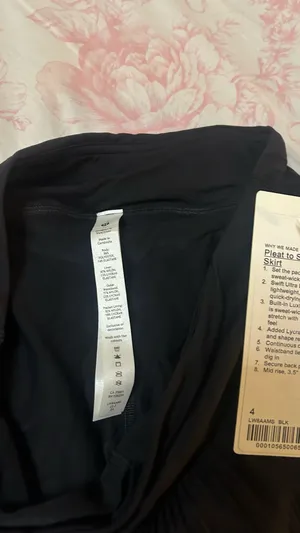 Lululemon Pleat To Street Skirt Black thumbnail 7