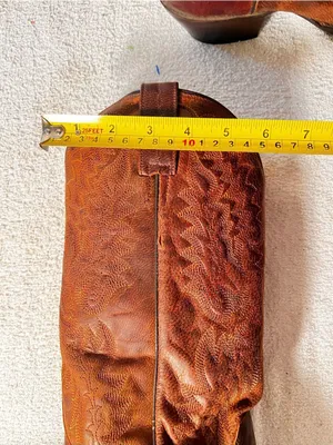 VTG Cowboy Boots Dan Post Wom Sz 8.5 Western Wear Embroidery Stitch Detailed-Boh thumbnail 16