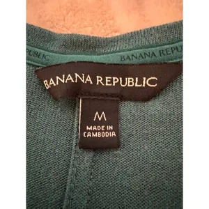 Banana Republic Teal Green Long Sleeve Knit Crew Neck Top Womens Size M (B) thumbnail 3