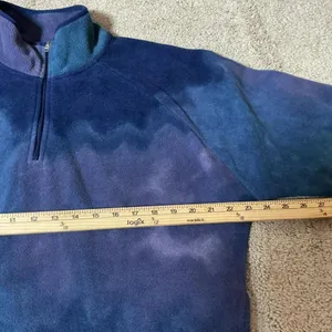 Hollister‎ Tie Dye Fleece Quarter Zip Pullover Sweatshirt Women's Size S Boho thumbnail 5