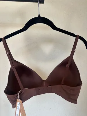 NWT SKIMS Wireless Form lightly lined Bra‎ Cocoa Size 34B thumbnail 3