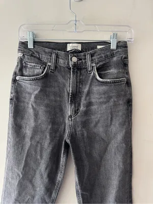 Citizens of Humanity Daphne Crop Jeans Washed Charcoal Gray thumbnail 3
