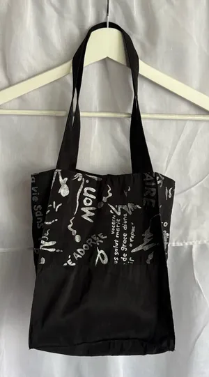 Reusable Tote Bag Silver thumbnail 1