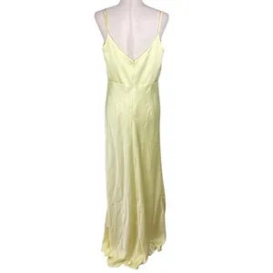 NEW Birdy Grey Jay Matte Satin Dress Lemon Sorbet Yellow Size Large Bridesmaid thumbnail 3